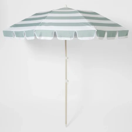 Sunnylife Kompaktowy parasol plażowy La Palma Sage Stripe