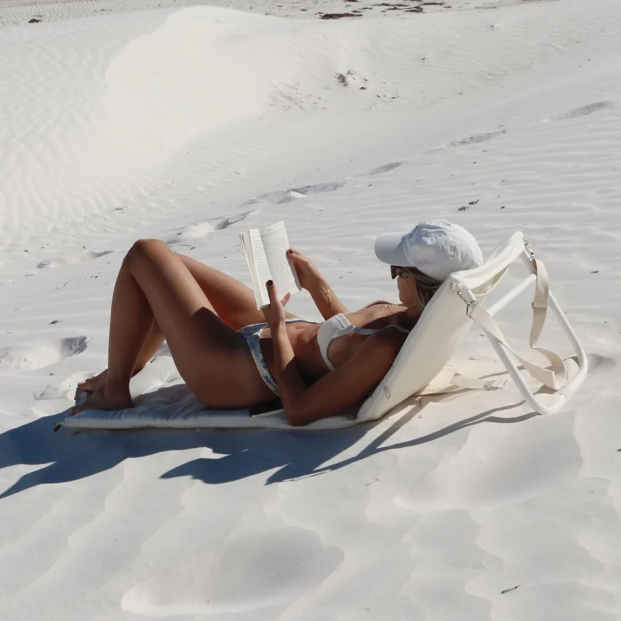 Sunnylife Rozkładany leżak plażowy Casa Cream - obrazek 4