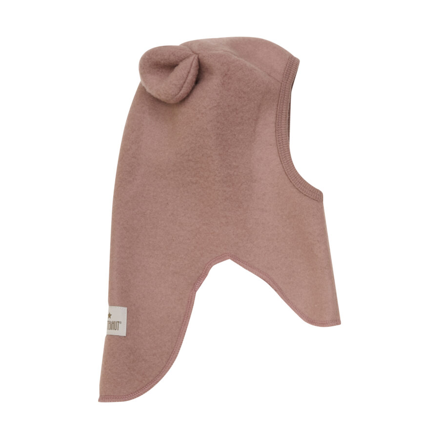 Huttelihut Kominiarka Ears Wool Fleece Merino  Burlwood - obrazek 2