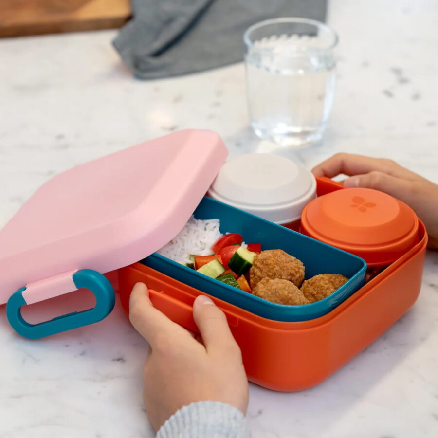 Amuse Lunchbox z przegródkami dla dzieci Rikko Poppy Flamingo / Amuse - obrazek 2