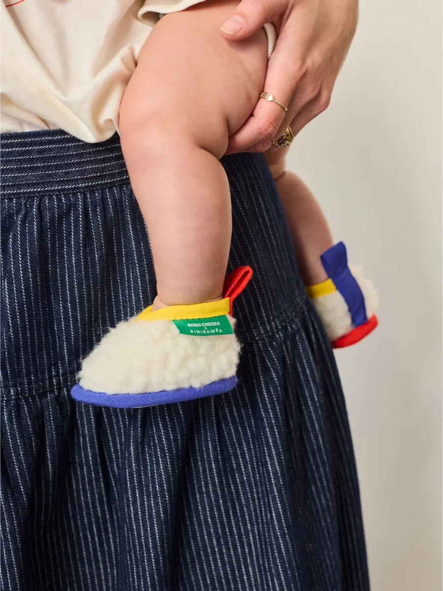 Bobo Choses x Binibamba Kapcie Wełniane Off White - obrazek 3