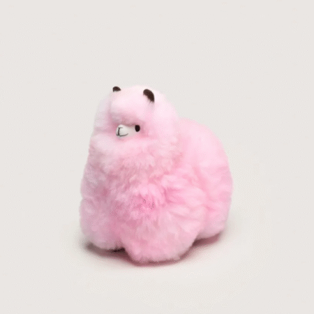 Huacaya Puszysta Alpaka Candy Pink 24 cm