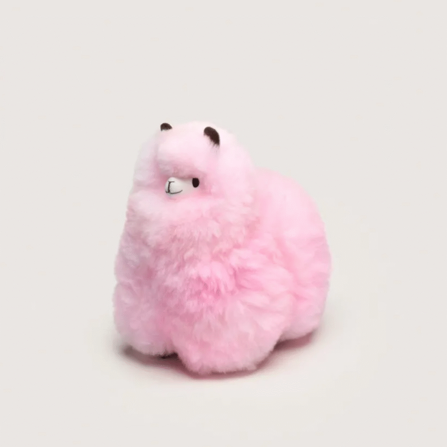 Huacaya Puszysta Alpaka Candy Pink 32 cm