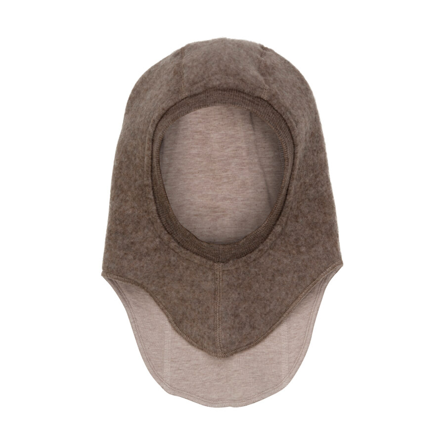 Huttelhut Kominiarka Wełniana MerinoWool Fleece w. Lin. Brown Melange