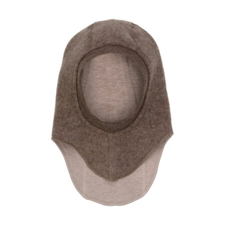 Huttelhut Kominiarka Wełniana MerinoWool Fleece w. Lin. Brown Melange
