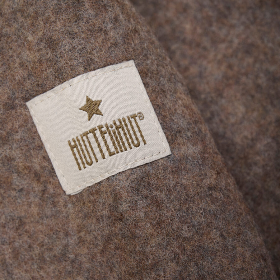 Huttelhut Kominiarka Wełniana MerinoWool Fleece w. Lin. Brown Melange - obrazek 2