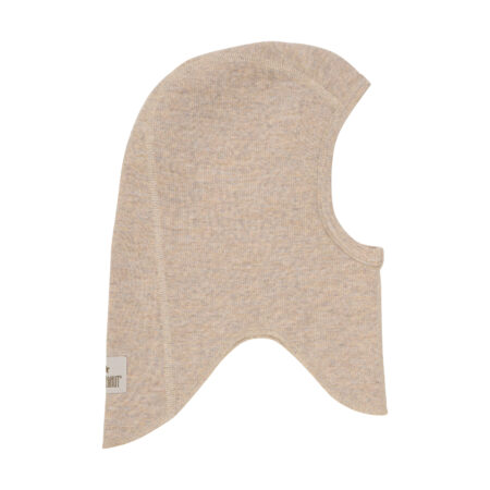 Huttelhut Kominiarka Wełniana Merino Rib Camel Melange