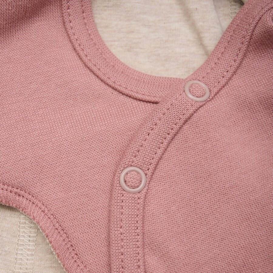 Huttelhut Bawełniana Kominiarka Niemowlęca Cotton Rib w. Lin. Burlwood - obrazek 3
