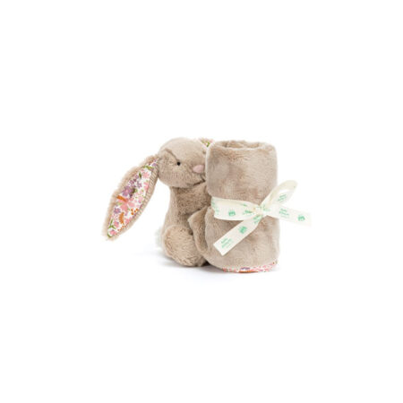 JellyCat Króliczek z Kwiecistymi Uszami „Petal” Szmatka Przytulanka Beżowa 34 cm