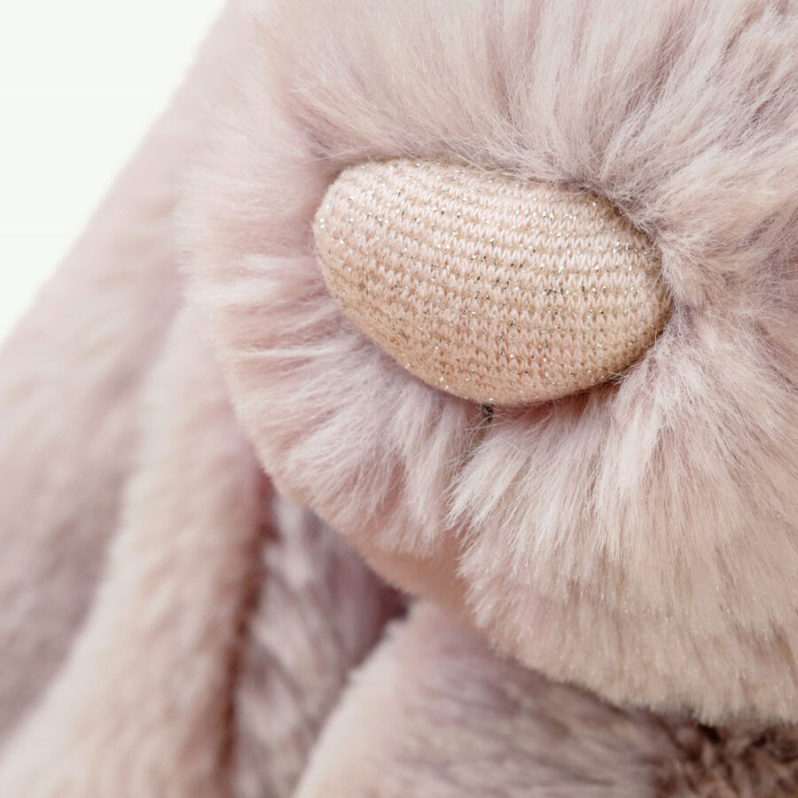 Jellycat Króliczek LUX Pudrowy Róż 31 cm - obrazek 3