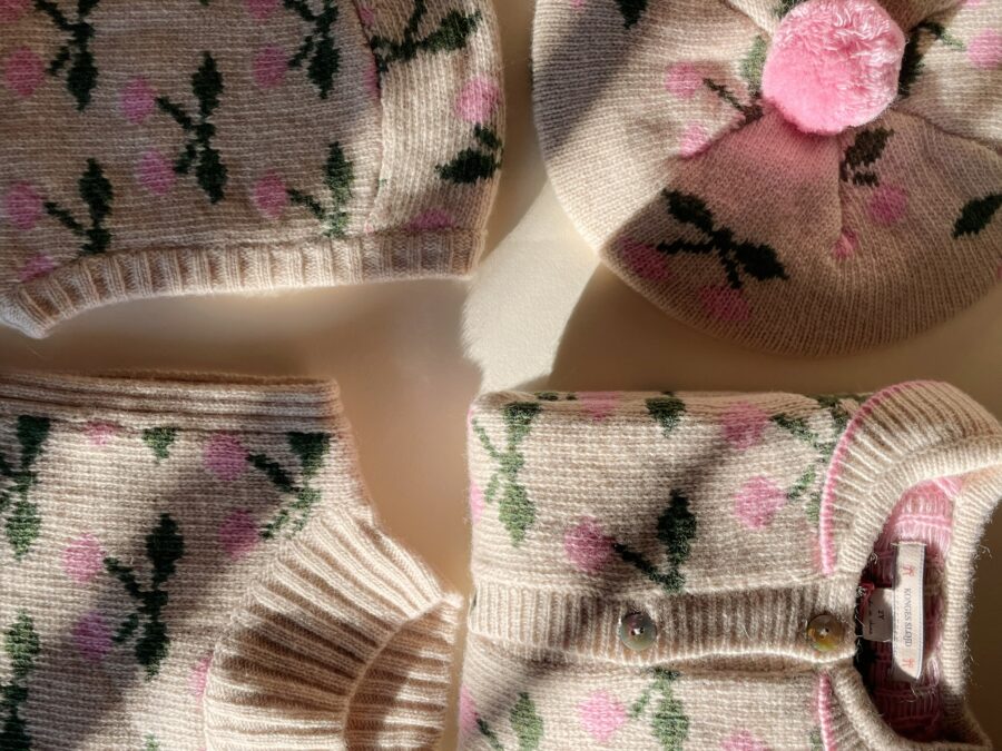 Konges Slojd Beret Wełniany Belou Knit Chery - obrazek 5