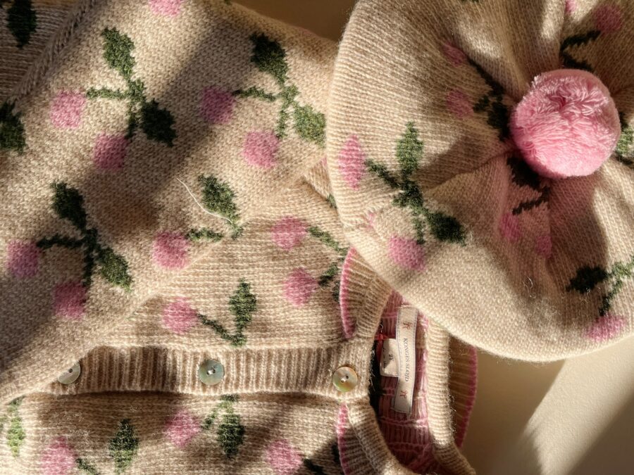 Konges Slojd Beret Wełniany Belou Knit Chery - obrazek 4