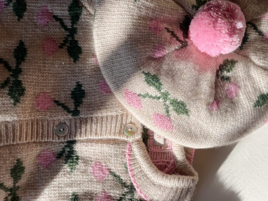 Konges Slojd Beret Wełniany Belou Knit Chery - obrazek 3