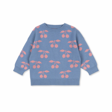 Konges Slojd Dzianinowa Bluza Lapis Gots Purple Impression