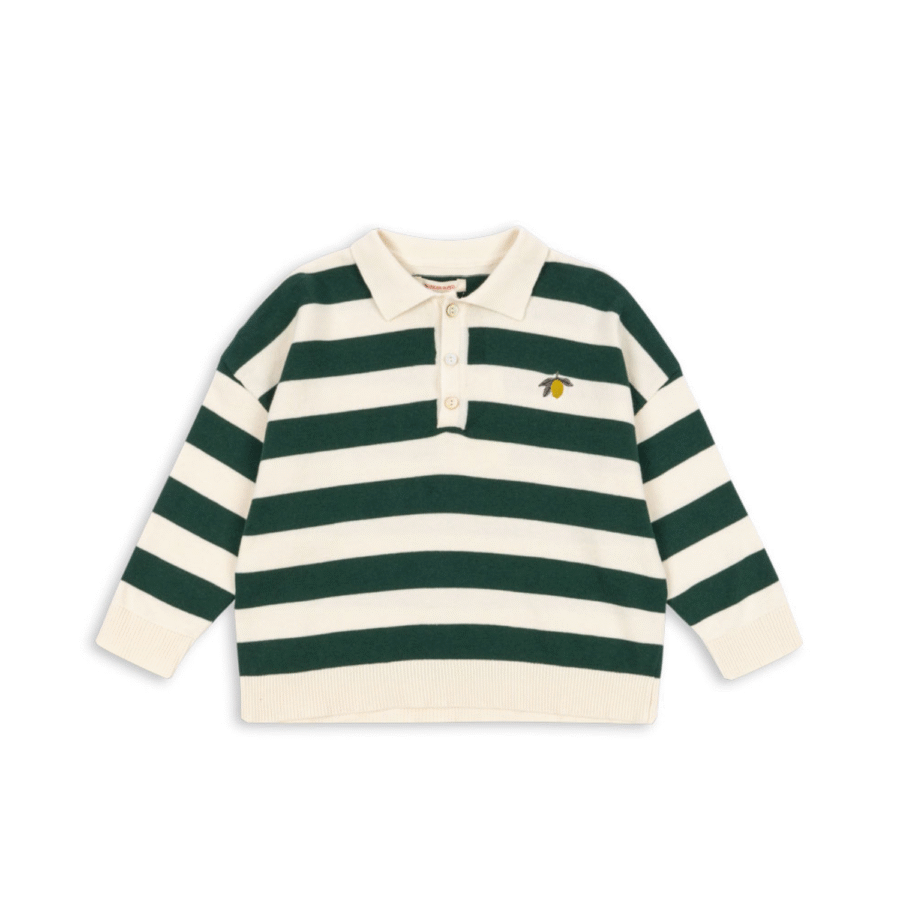 Konges Slojd Bluza Dzianinowa Manis Polo Pine Grove Stripe