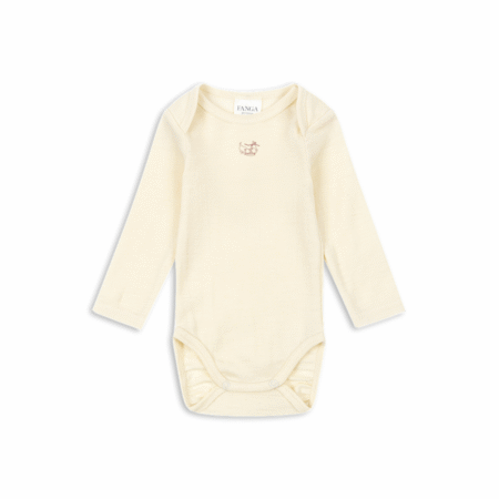 Konges Slojd Fanga Body Wełniane Erba LS Merino Beige Melange