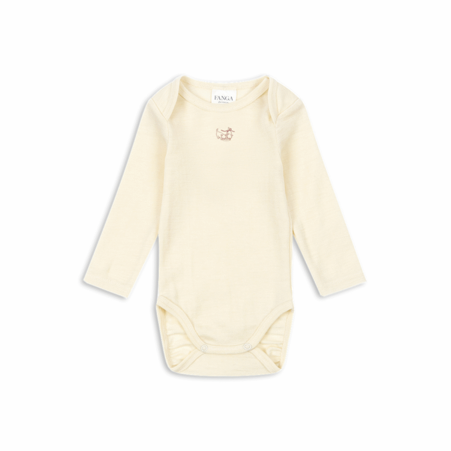 Konges Slojd Fanga Body Wełniane Erba LS Merino Beige Melange