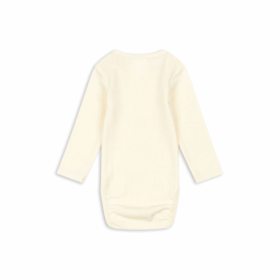 Konges Slojd Fanga Body Wełniane Erba LS Merino Beige Melange - obrazek 2