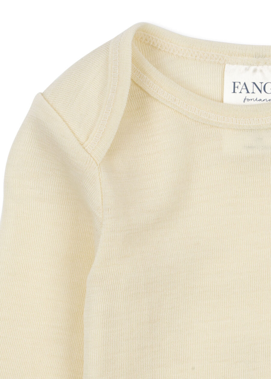 Konges Slojd Fanga Body Wełniane Erba LS Merino Beige Melange - obrazek 7