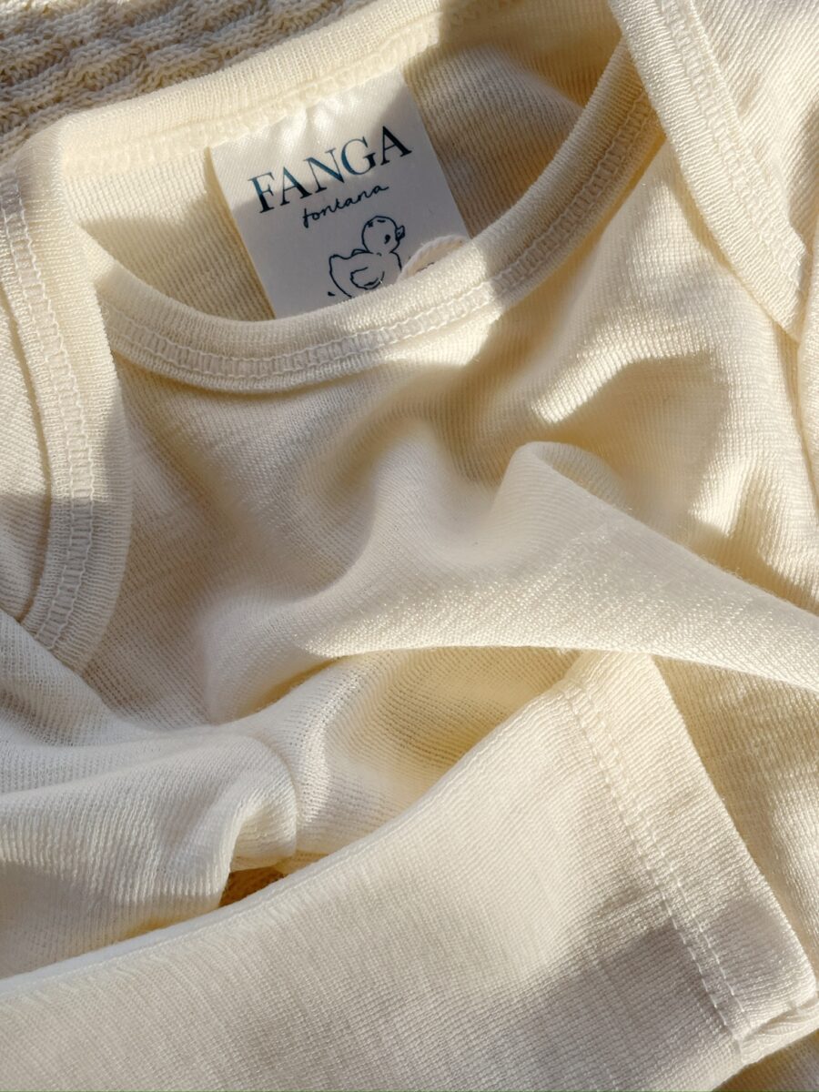 Konges Slojd Fanga Body Wełniane Erba LS Merino Beige Melange - obrazek 3