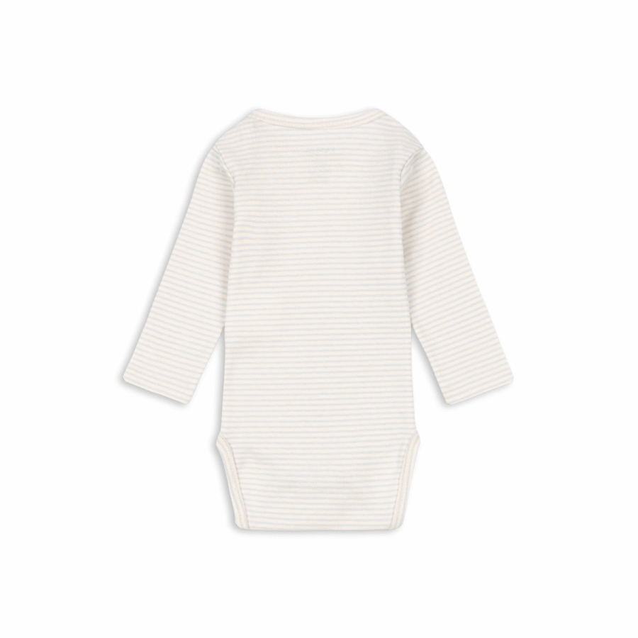 Konges Slojd Fanga Body Fio Stripe Ls Ocs Tea Stripe Gray Dawna - obrazek 2