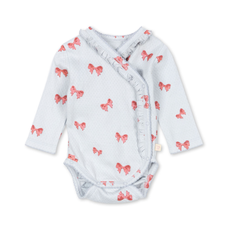 Konges Slojd Body Niemowlęce Newborn Sui Frill Rosia Bluie Bow