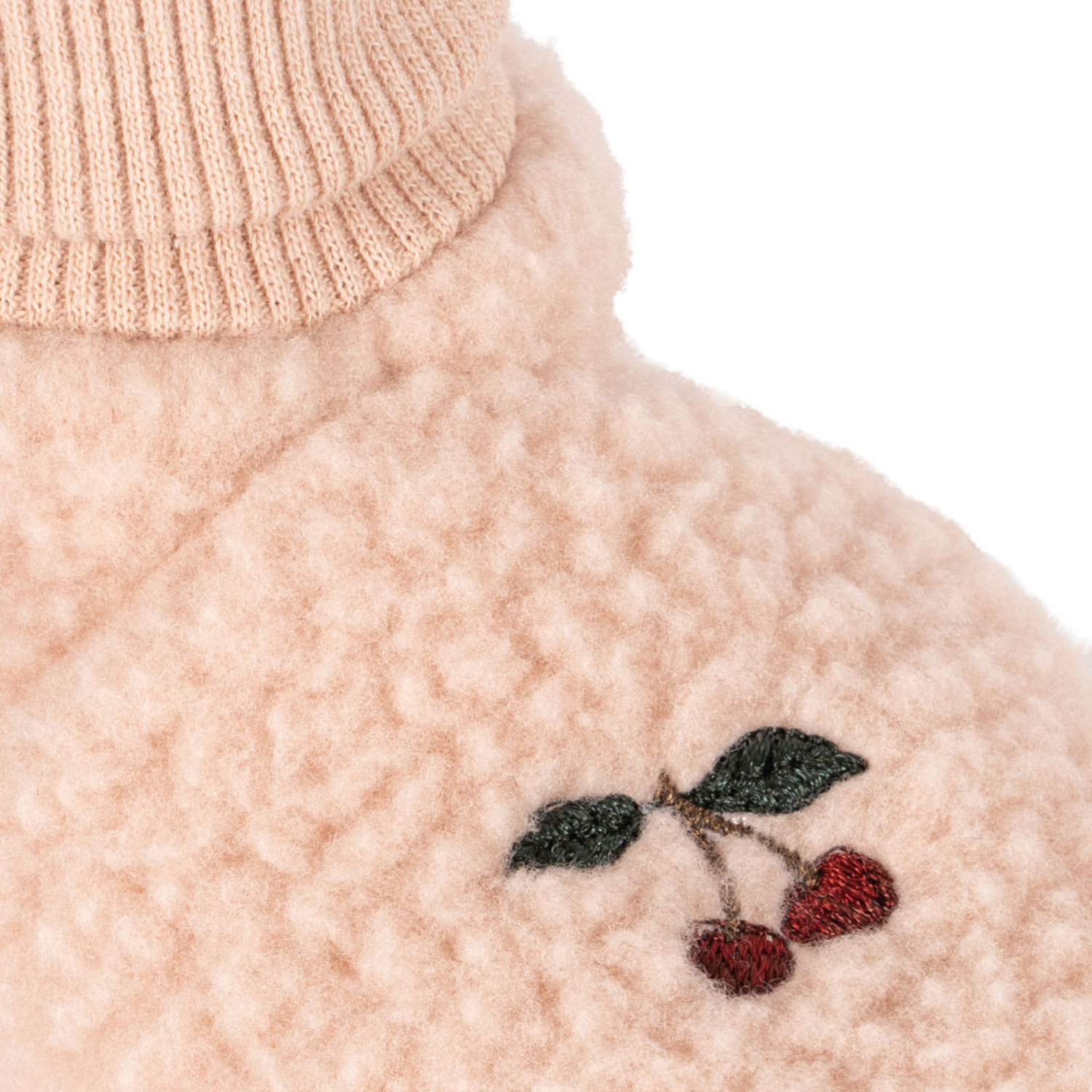 Konges Slojd Polarowe Buciki Niemowlęce Safa GRS Rose Smoke - obrazek 2