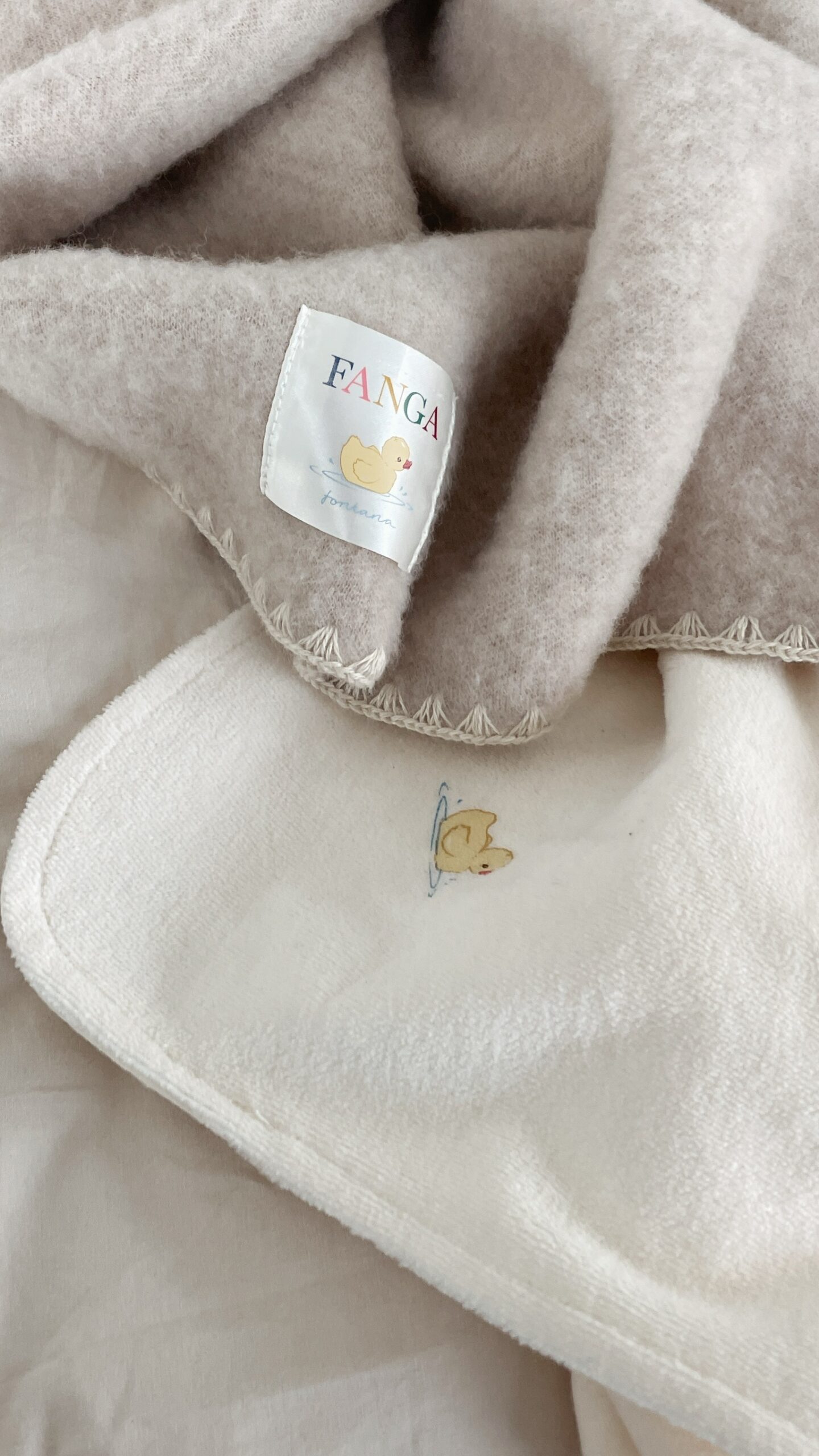 Konges Slojd Fanga Koc Wełniany Erba Wool Fleece Baby Oatmeal Melange - obrazek 7