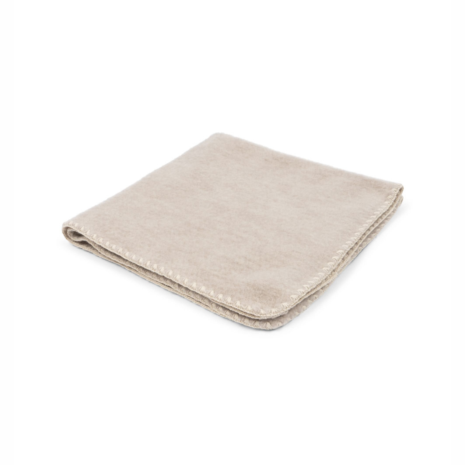 Konges Slojd Fanga Koc Wełniany Erba Wool Fleece Baby Oatmeal Melange