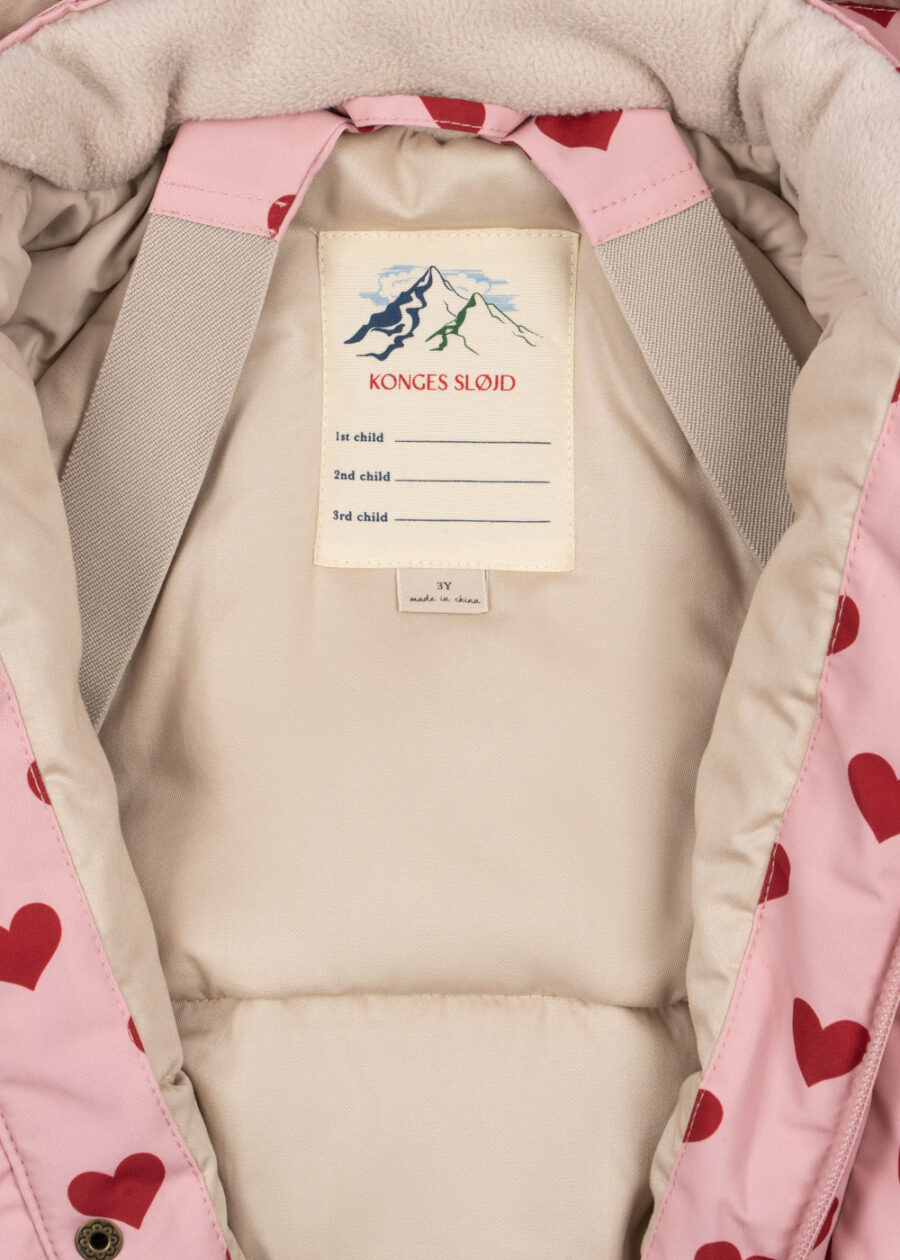 Konges Slojd Kombinezon Zimowy Nohr Print Amour Pink - obrazek 9