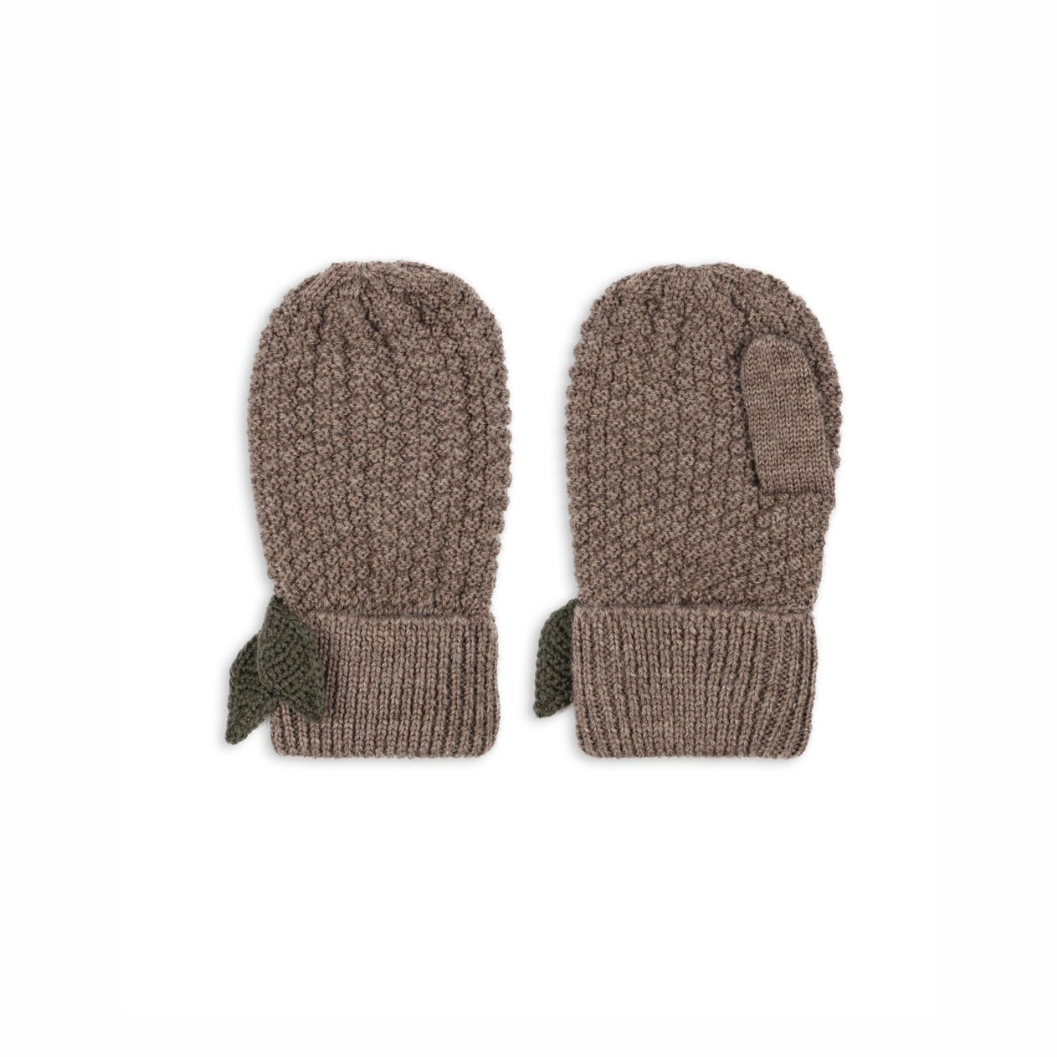 Konges Slojd Rękawiczki Fruity Bunny Brown Melange