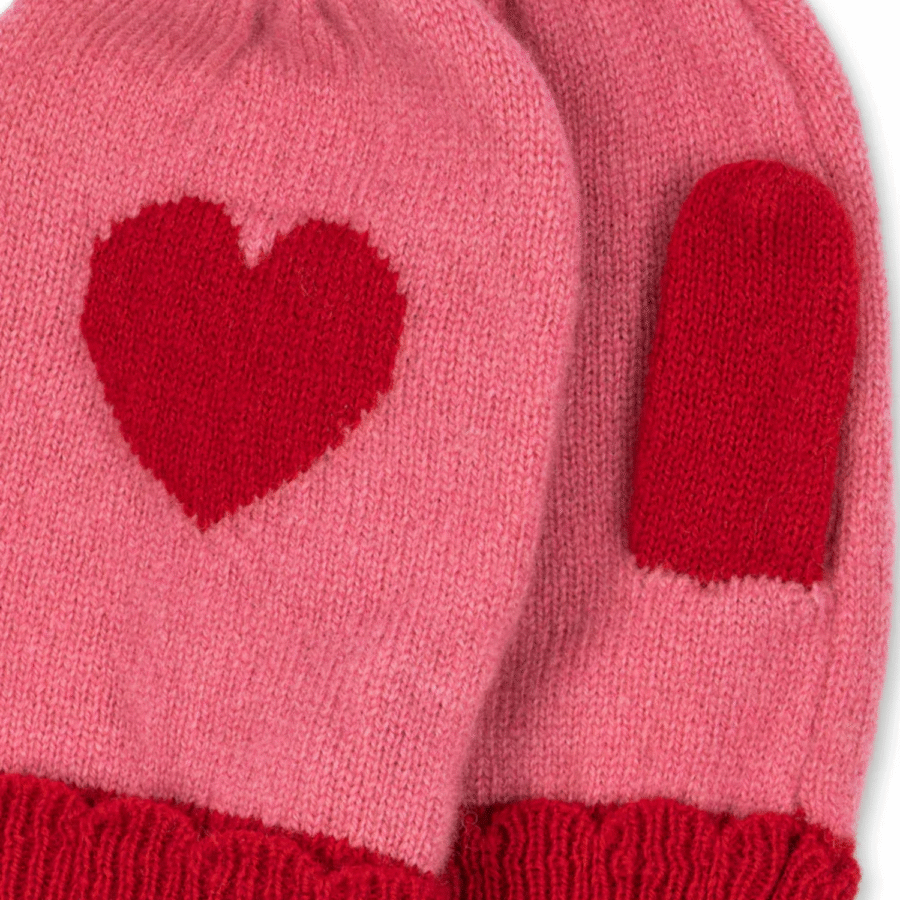 Konges Slojd Ręwkawiczki Wełniane Jednopalczaste Collette Pink - obrazek 2