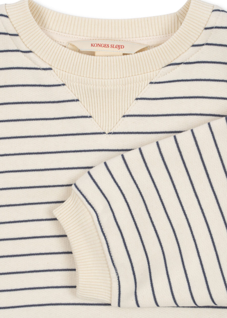 Konges Slojd Bluza Amio Ocs Captains Blue/Antique White - obrazek 7