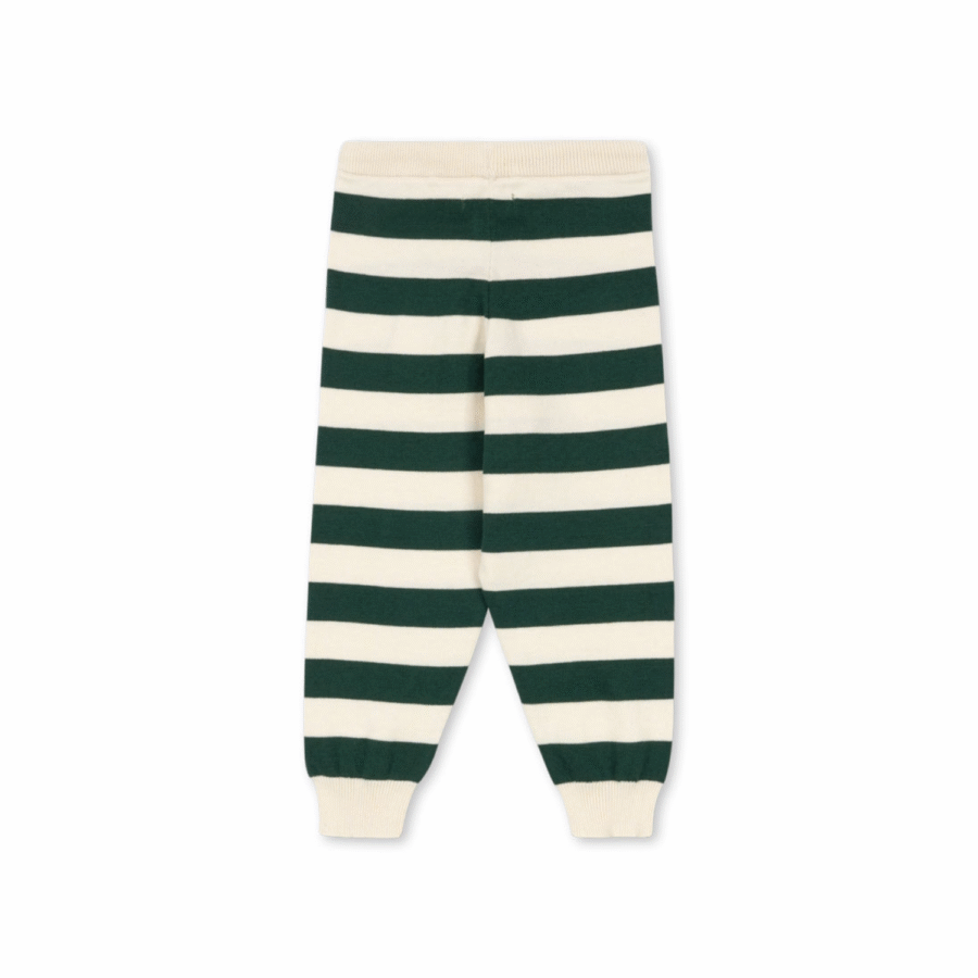 Konges Slojd Spodnie Manik Knit Pine Grove Stripe - obrazek 2