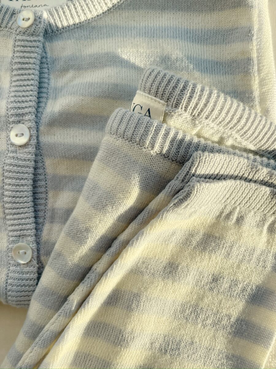 Konges Slojd Spodnie Dzianinowe Venti Knit Gots Gray Dawn - obrazek 4