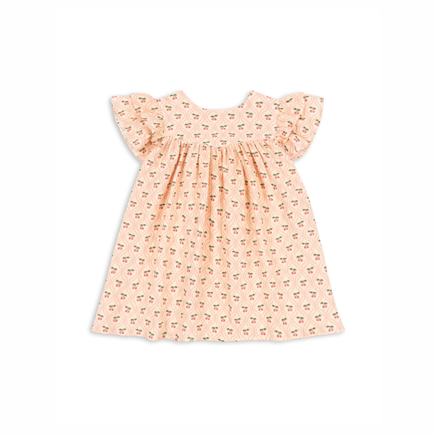 Konges Slojd Sukienka Coco Cherry Pink Motiff