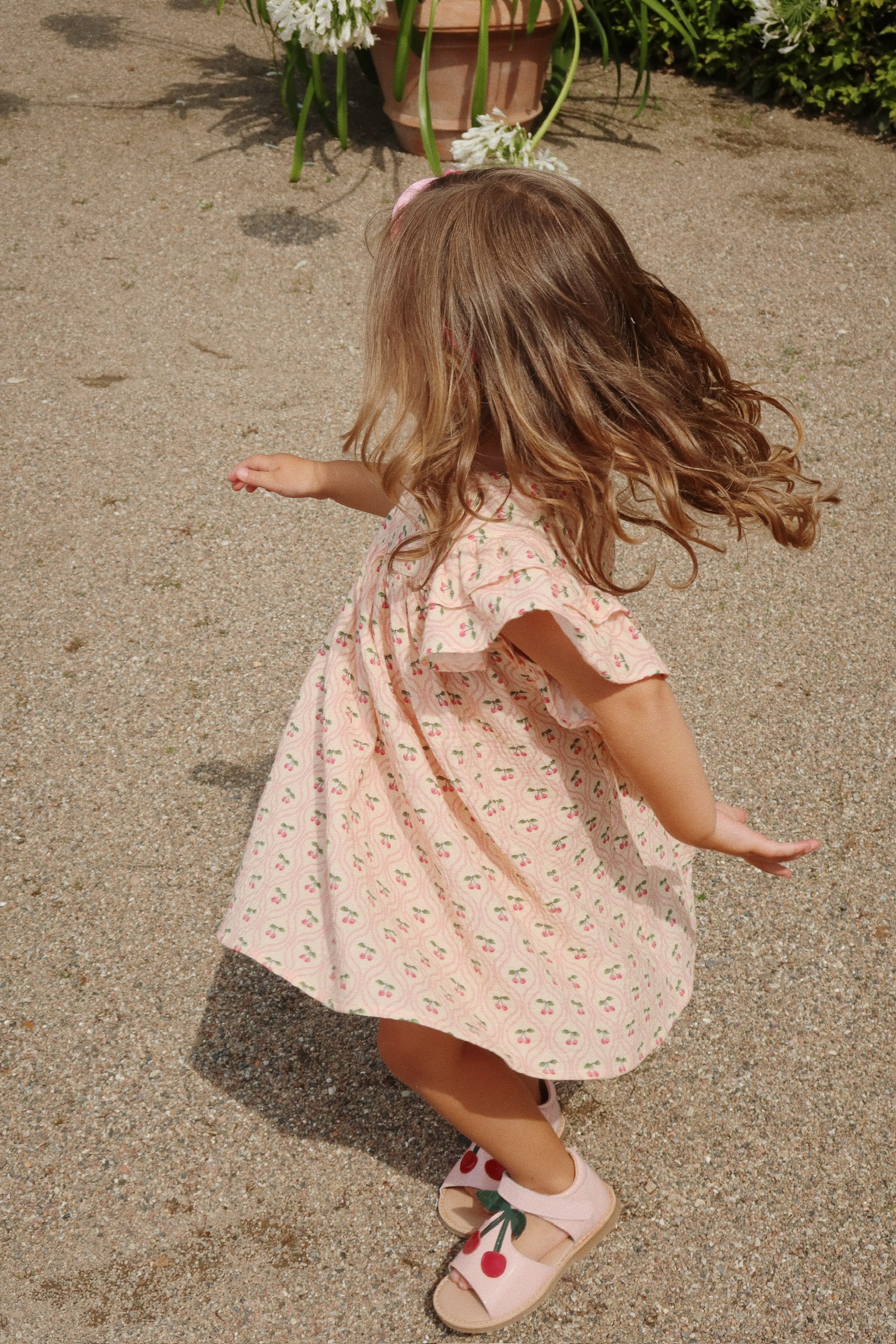 Konges Slojd Sukienka Coco Cherry Pink Motiff - obrazek 5