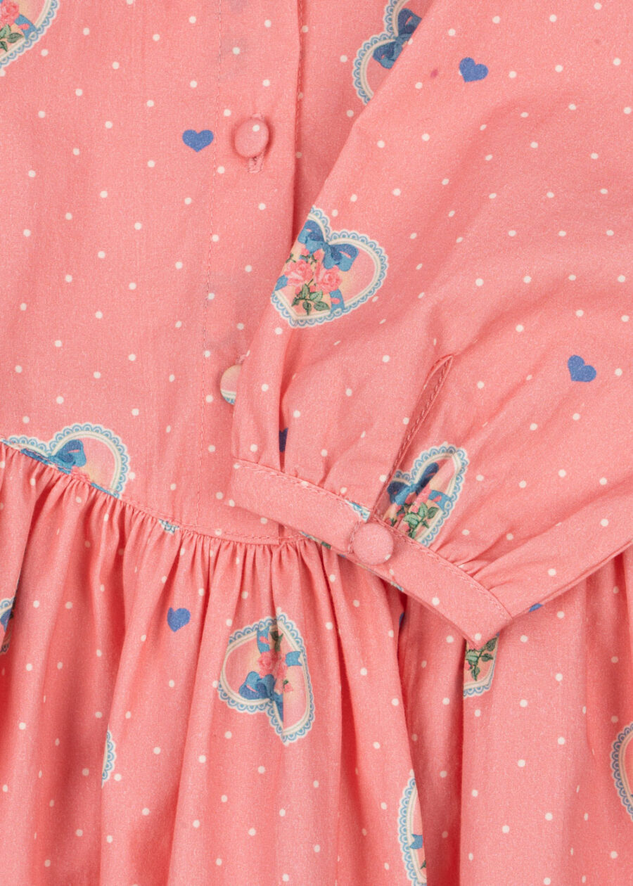 Konges Slojd Sukienka Coeur Collar Cher Coeur Rose - obrazek 3