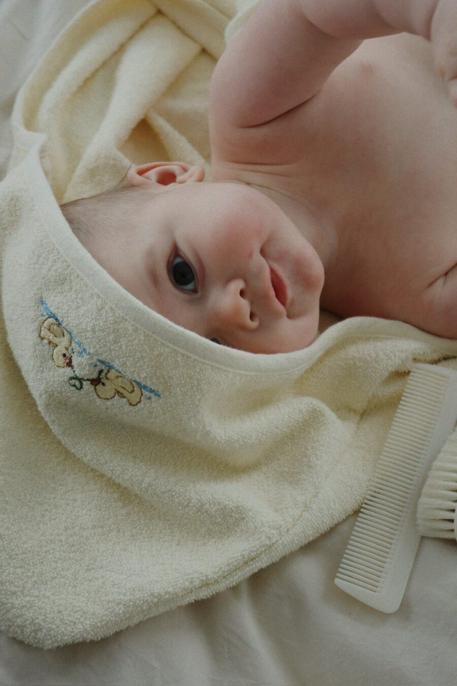 Konges Slojd Zestaw do Pierwszej Pielęgnacji Włosów Dziecka Fanga Baby Set Beige - obrazek 5