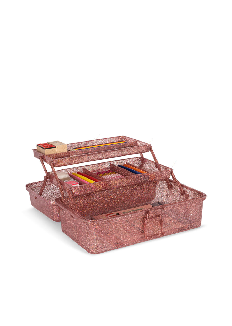 Konges Slojd Zestaw Kreatywny Caddy Glitter Rose - obrazek 5