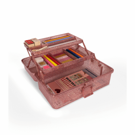 Konges Slojd Zestaw Kreatywny Caddy Glitter Rose
