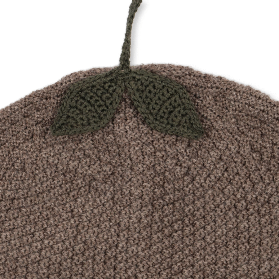 Konges Slojd Czapka Fruity Bunny Brown Melange - obrazek 2