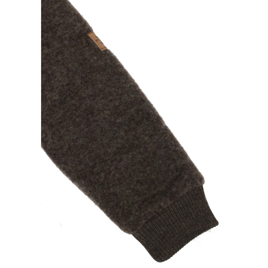 Mikk-Line Kurtka Wełniana Merino Baby Dark Brown Melange - obrazek 4