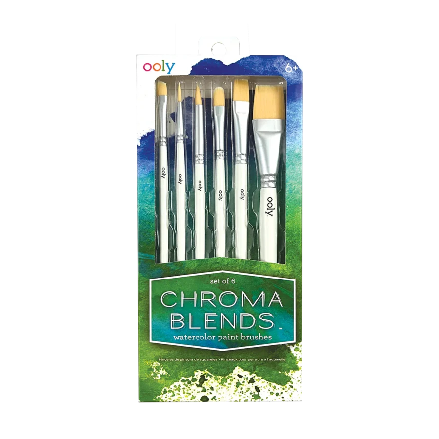 Ooly Zestaw Pędzli do Malowania Chroma Blends