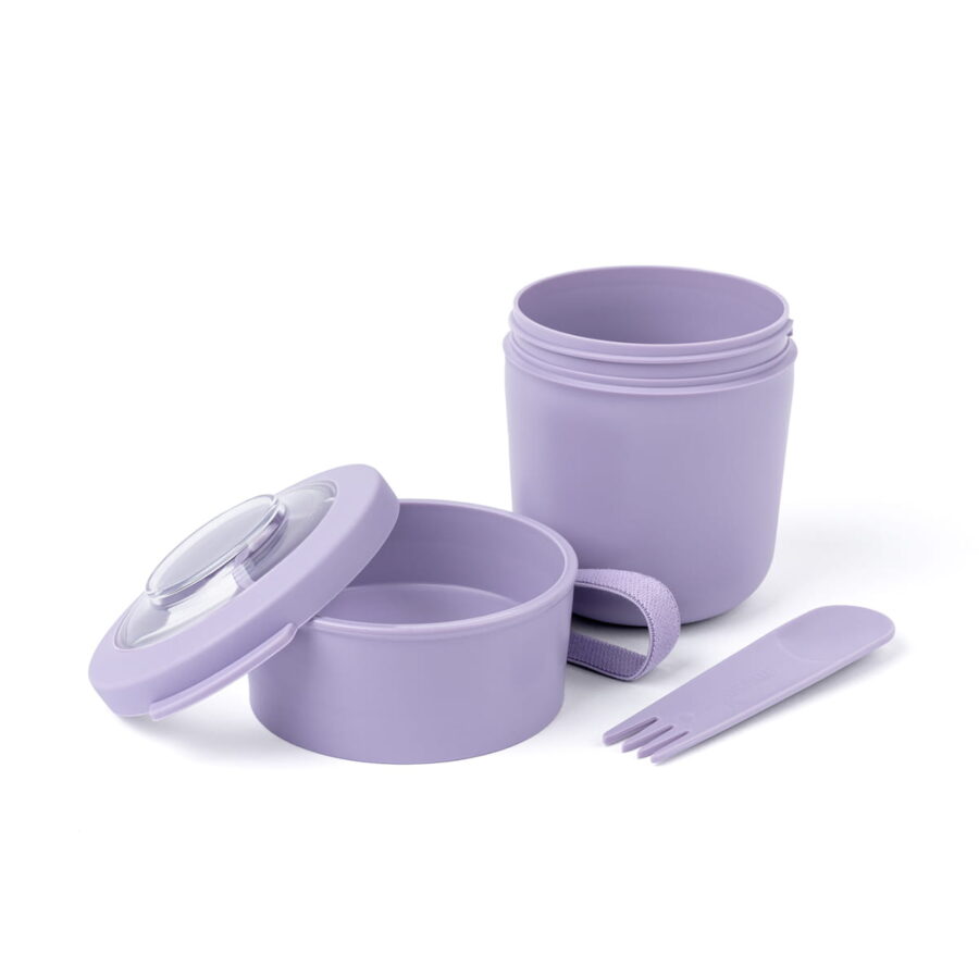 Amuse Pojemnik na jogurt lub zupę ze sztućcem Lavender - obrazek 3