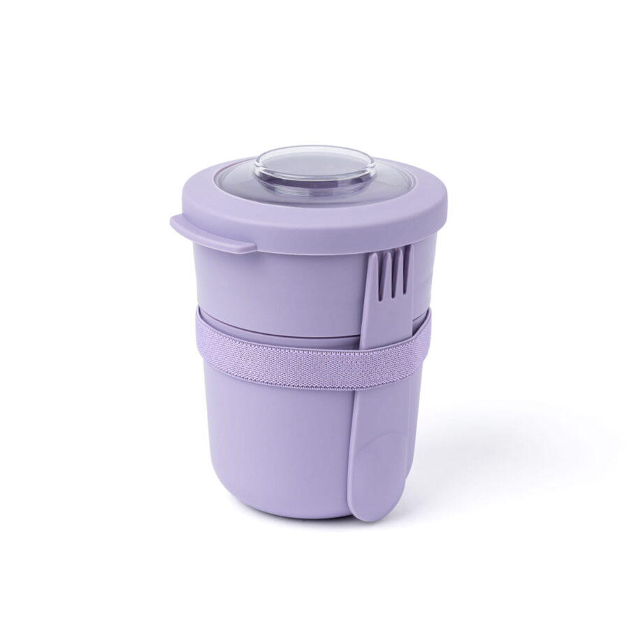 Amuse Pojemnik na jogurt lub zupę ze sztućcem Lavender