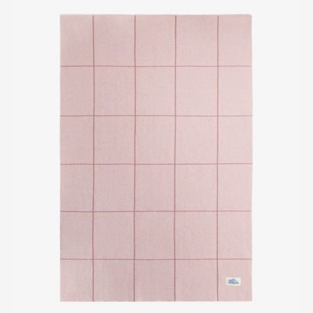 The Story Makers Koc Merino Checker Dusty Pink 80x100 cm