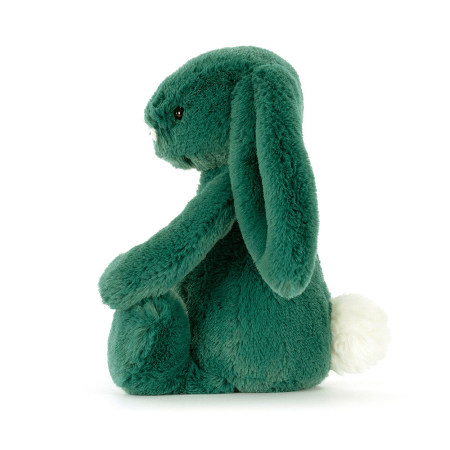 Jellycat Króliczek Little Bashful Teal 18 cm - obrazek 2