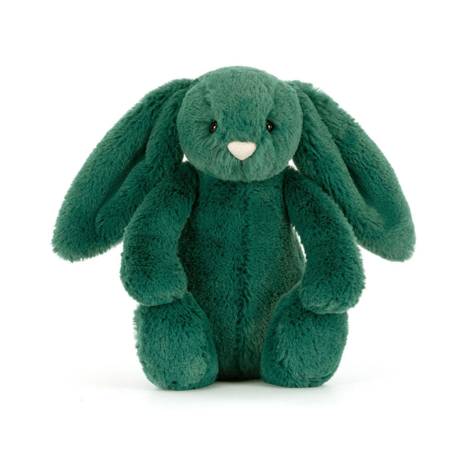 Jellycat Króliczek Little Bashful Teal 18 cm - obrazek 4