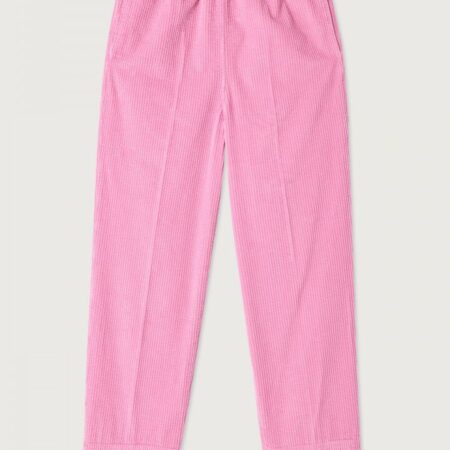 American Vintage Spodnie Sztruskowe Pantalone Carrote Vieux Rose